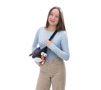 NICI Crossbody Tasche Pinguin Jorge Thunder 30x18x9cm - grau - Stylische und praktische Umhängetasche in niedlicher Pinguinform für Mädchen und Teenager, Fans Geschenk | 62458