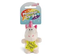 NICI 42725, 8 cm Unicorn Anhänger Einhorn Theodor Schutzengel, weiß/pink
