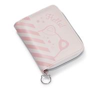 NICI Geldbeutel mymochi Hello! 12x9,5cm - beige - Brieftasche Geldbörse Münztäschchen mit Reißverschluss Tasche für Mädchen und Teenager, Fans Geschenk | 61818
