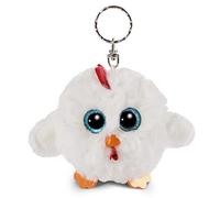 NICI Glubschis: Das Original - Glubschis Schlüsselanhänger Henne Henlou 9 cm - Huhn Kuscheltieranhänger mit Schlüsselring für Schlüsselband, Schlüsselbund & Schlüsselhalter - Taschenanhänger