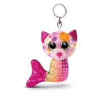 NICI Glubschis: Das Original - Glubschis Schlüsselanhänger Meerjungfrau Katze 12 cm - Kuscheltieranhänger mit Schlüsselring für Schlüsselband, Schlüsselbund & Schlüsselhalter - 46821
