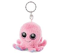 NICI Glubschis Schlüsselanhänger Oktopus Poli, Kuscheltier rosa, 8 cm