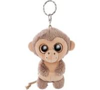 NICI Glubschis Schlüsselanhänger Affe Hobson, Kuscheltier braun/beige, Safari, 9 cm