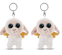 NICI Glubschis Schutzengel Schlüsselanhänger 9cm Schaf Glowy Nalla (Packung mit 2)