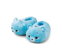 NICI Hausschuhe Glücksbärchis Brummbärchi 40-43 (L) - blau - Warme Kuscheltier Hausschuhe aus Plüsch für Kinder und Erwachsene, Tier-Schuhe mit Anti-Rutsch Sohle, Slippers - 62822
