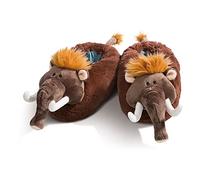 NICI Hausschuhe Mammut, figürlich, aus flauschigem Plüsch, Stone Age Friends