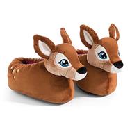 NICI Hausschuhe Reh Mala Magic Größe 38-41 - kuschelige Schuhe für warme Füße, Slippers aus Plüsch im Tier-Design für Kinder & Erwachsene, 49228, tolle Geschenkidee, braun
