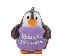 NICI Kuscheltier Pinguin mit Botschaft Kleiner Beschützer 7cm - 63209 | Niedlicher Taschenanhänger & Schlüsselanhänger aus kuschelweichem Plüsch, Geschenk & Glücksbringer für Kinder & Erwachsene