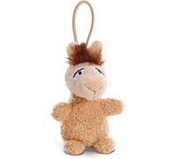 NICI LED Plüsch-Handtaschenanhänger Lama Luis (braun, 9cm)