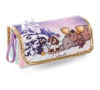 Nici 49343 Mäppchen zum Rollen Cosy Winter 19x7x7cm GREEN