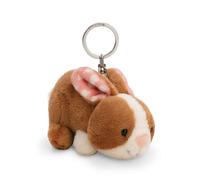 NICI Schlüsselanhänger Hase Hopsala 10cm - braun - Plüsch-Begleiter für Rucksack oder Tasche, Kuschel-Anhänger mit Metallring für Schlüsselbund & Schlüsselhalter | 61620