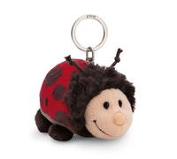 NICI Schlüsselanhänger Marienkäfer Dotti-Lotti 9cm - rot - Plüsch-Begleiter für Rucksack oder Tasche, Kuschel-Anhänger mit Metallring für Schlüsselbund & Schlüsselhalter | 61622