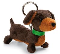 NICI Schlüsselanhänger Dackel Plüsch 10 cm Braun
