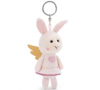 NICI 61187 Schlüsselanhänger Dein Schutzengel Hase mit Herz 10cm pink-Plüsch-Begleiter Kuscheltieranhänger mit Schlüsselring für Schlüsselband, Schlüsselbund & Schlüsselhalter