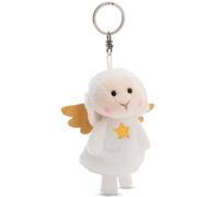 NICI 61188 Schlüsselanhänger Dein Schutzengel Schaf mit Stern10cm weiß-Plüsch-Begleiter Kuscheltieranhänger mit Schlüsselring für Schlüsselband, Schlüsselbund & Schlüsselhalter