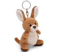 NICI Schlüsselanhänger Känguru Kelly 10cm braun - Plüsch-Begleiter Kuscheltieranhänger mit Schlüsselring für Schlüsselband, Schlüsselbund & Schlüsselhalter