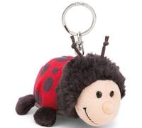 NICI Schlüsselanhänger Marienkäfer Dotti-Lotti 9cm - rot - Plüsch-Begleiter für Rucksack oder Tasche, Kuschel-Anhänger mit Metallring für Schlüsselbund & Schlüsselhalter | 61622