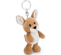 Schlüsselanhänger Rehbock René Roebuck 10cm - braun - Treuer-Plüschbegleiter für Rucksack oder Tasche, Schlüsselhalter für klein und Groß | 62261