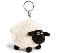 NICI Schlüsselanhänger Shaun das Schaf Shirley 10 cm – Kuscheltieranhänger mit Schlüsselring weiß