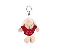 NICI Plüschanhänger - Schaf "Opa ist der Beste" (weiß, 10cm) Schlüsselanhänger