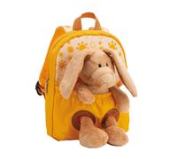 NICI Rucksack mit Plüschtier 21x26cm Hase 25cm gelb 1 Stk.