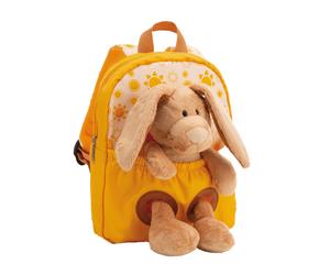 NICI Rucksack mit Plüschtier 21x26cm Hase 25cm gelb 1 Stk.