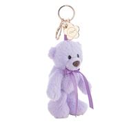 Plüschanhänger NICI "Classic Bear, Bär Finni, lila, 13 cm", lila, Plüschfiguren, KinderB:8cm H:13cm L:6cm, Plüsch, Polyester, mit Charm, B:8cm H:13cm L:6cm (88049229-0) lila