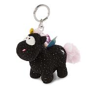 Nici 47370 Schlüsselanhänger schwarzes Einhorn Rainbow Yin & Yang 10cm Plüsch