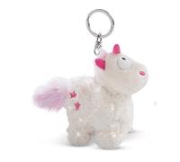 NICI 48160 Schlüsselanhänger Einhorn Theodor im Schneeanzug 10cm Green, WEIß