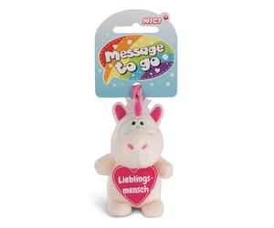 NICI Schlüsselanhänger, Einhorn Theodor, Lieblingsmensch - Stück