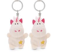 NICI Schlüsselanhänger Einhorn Theodor mit Stern 5cm (Packung mit 2)