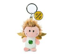 NICI Schlüsselanhänger Engel mit Kleeblatt 7cm - Ich Beschütze Dich Glücksbringer für Schlüsselband, Schlüsselbund & Schlüsselkette - Schutzengel