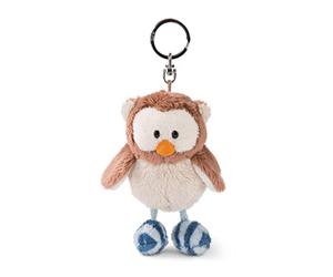 NICI Schlüsselanhänger Eule Oscar 10cm mit drehbarem, Beige/Braun