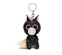 NICI Schlüsselanhänger GLUBSCHIS Einhorn Vita-Mi 9cm - schwarz - Treuer-Plüschbegleiter für Rucksack oder Tasche, Schlüsselhalter für klein und Groß | 62591