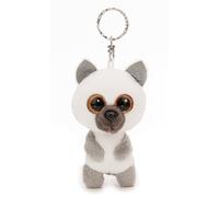 NICI Schlüsselanhänger GLUBSCHIS Lemur King Lou 9cm weiß - Plüsch-Begleiter Kuscheltieranhänger mit Schlüsselring für Schlüsselband, Schlüsselbund & Schlüsselhalter