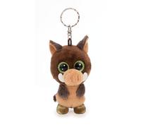 NICI Schlüsselanhänger GLUBSCHIS Wildschwein Truffle Fluffle 9cm braun - Plüsch-Begleiter Kuscheltieranhänger mit Schlüsselring für Schlüsselband, Schlüsselbund & Schlüsselhalter