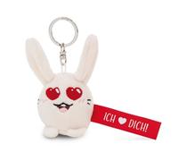 NICI Schlüsselanhänger Hase Ich Herz Dich 5cm-weiß-Treuer-Begleiter für Rucksack oder Tasche, Schlüsselhalter für klein und Groß | 62052