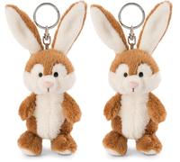 NICI Schlüsselanhänger Hase Poline Bunny 10cm - Hasen Kuscheltieranhänger mit Schlüsselring für Schlüsselband, Schlüsselbund, Schlüsselhalter & Schlüsselkette - Taschenanhänger Forest Friends