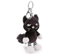 NICI Schlüsselanhänger Katze 12cm mit Karabiner - Niedlicher Taschenanhänger aus kuschelig weichem Plüsch - Geschenk & Glücksbringer für Kinder & Erwachsene | 63265
