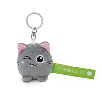 NICI 62059 Schlüsselanhänger Katze "Du schaffst das!" grün