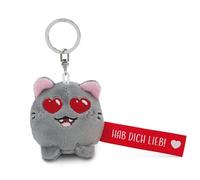 NICI Schlüsselanhänger Katze "Hab dich lieb!" rot 5cm