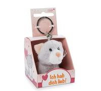Nici - Schlüsselanhänger Katze Ich hab dich lieb! in Geschenkverpackung grau