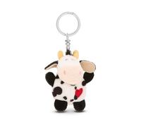 NICI Schlüsselanhänger Kuh mit Herz (62074) – 5 cm – Weiß