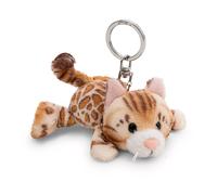 Schlüsselanhänger Katze Bengal 10cm - braun - Treuer-Plüschbegleiter für Rucksack oder Tasche, Schlüsselhalter für Klein und Groß | 63061
