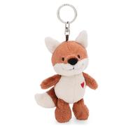 NICI Schlüsselanhänger Love Fuchs Miro mit Herz 10cm - Niedlicher Taschenanhänger aus kuschelig weichem Plüsch - Geschenk & Glücksbringer für Kinder & Erwachsene | 63350