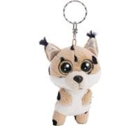 Schlüsselanhänger GLUBSCHIS Luchs Lenzo 9cm - braun - Treuer-Plüschbegleiter für Rucksack oder Tasche, Schlüsselhalter für Klein und Groß | 63043