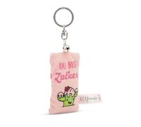 Schlüsselanhänger - mini Plüschkissen du bist zucker! 8 cm