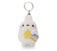 NICI Schlüsselanhänger MOLANG mit Sternschnuppe 8 cm Weiß – Plüsch für Rucksack/Tasche