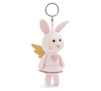 NICI 61187 Schlüsselanhänger Dein Schutzengel Hase mit Herz 10cm pink-Plüsch-Begleiter Kuscheltieranhänger mit Schlüsselring für Schlüsselband, Schlüsselbund & Schlüsselhalter