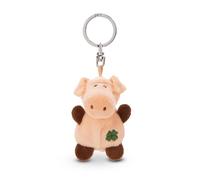 NICI Schlüsselanhänger Schwein mit Kleeblatt 5cm-rosa-Treuer-Begleiter für Rucksack oder Tasche, Schlüsselhalter für klein und Groß | 62070